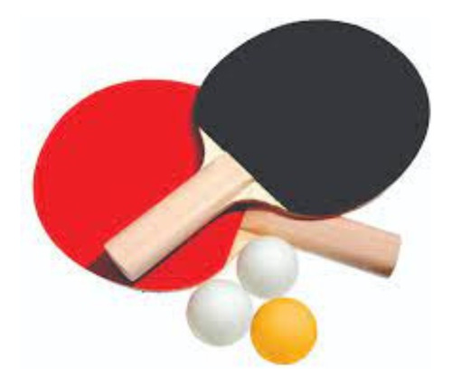Combo 2 Raquetas + 3 Pelotas De Ping Pong