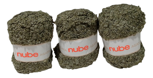 Ovillo De Lana Agata Pack Por 3 Nube Verde Alece