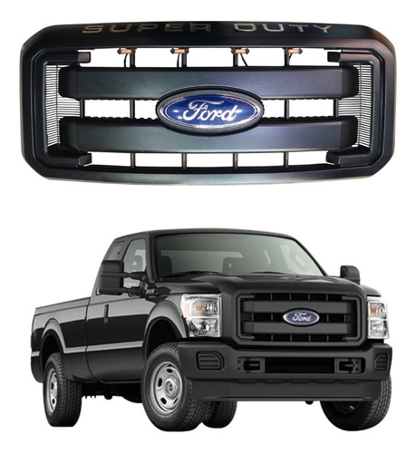 Parrilla O Careta Ford Negra Super Duty F250 F350 Usada