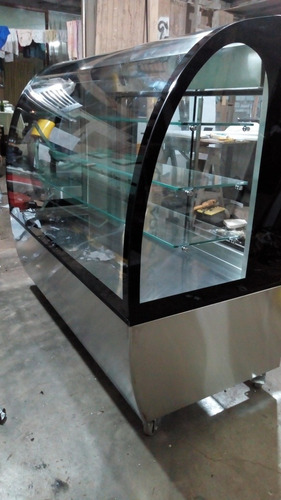 Vitrina Exhibidora Tortas Y Postres Acero Inoxidable