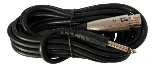 Cable Xlr 3pin A Plug 6.3 Mono X 5 Mts