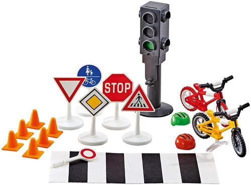 Playmobil 9812 Road Safety Set Cjto Seguridad Vial Señales