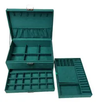 Comprar Joyero De 3 Capas Organizador De Gran Capacidad, Con Llave