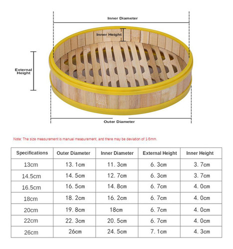 Tampa De Plástico De Madeira De Bambu Natural 30cm