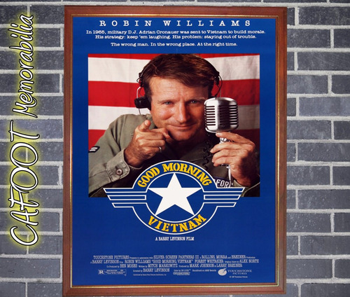 Good Morning Vietnam Robin Williams Poster Enmarcado