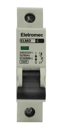 Disjuntor Eletromec Eaton 25a Monopolar Tipo C 127/220v