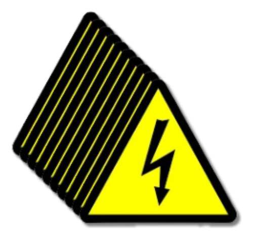 Adesivos Risco Choque Quadro Elétrico  Kit Com 10 Adesivos