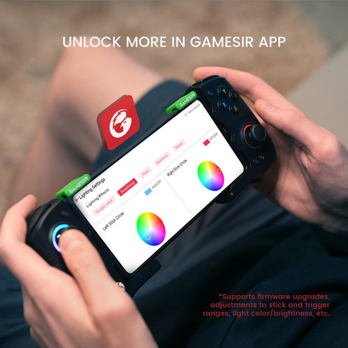 Gamepad Móvel Gamesir X4a Com E Barra De Efeitos Ha