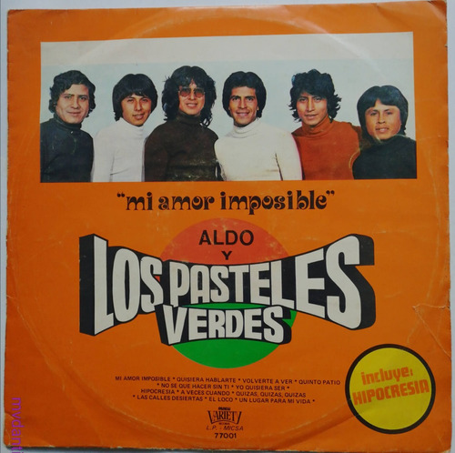 Aldo Y Los Pasteles Verdes Disco Vinilo Pop Rock Argentina