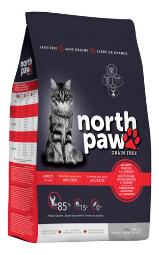 Alimento Gato 2,22 Kg North Paw Langosta Grain Free