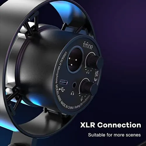 Microfono Dinamico De Grabacion De Podcast Xlr/usb