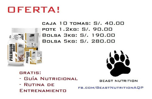 Premium Whey 1.2kg Proteína Polvo Ganar Músculo Perder Grasa