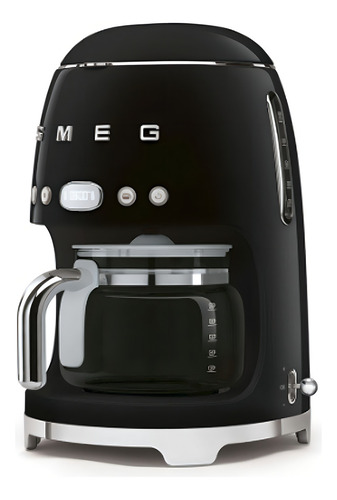 Cafetera De Goteo Smeg Con Filtro Permanente Color Negro