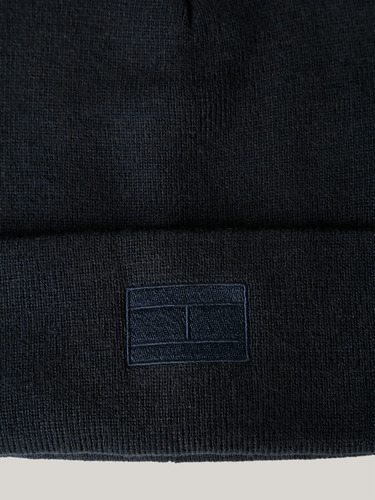 Gorro De Canalé Solid Con Logo Azul Tommy Hilfiger
