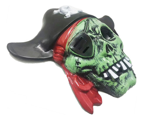 Máscara Pirata Con Cabeza De Halloween Con Calavera De Un So