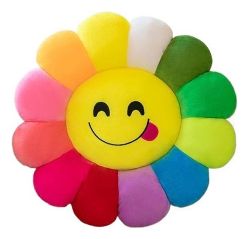 Muñeca De Peluche Smile Face Con Forma De Girasol [d]