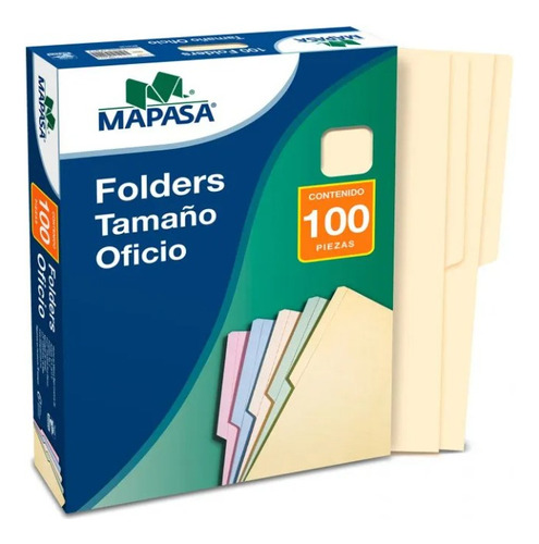 Folder Oficio Amarillo Mapasa - Caja Con 100
