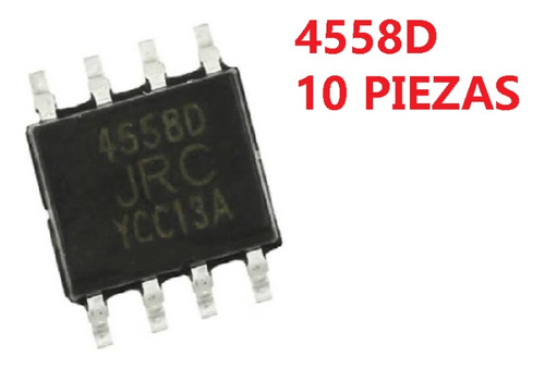 4558d Amplificador Operacional Smd, Paquete De 10 Unidades.