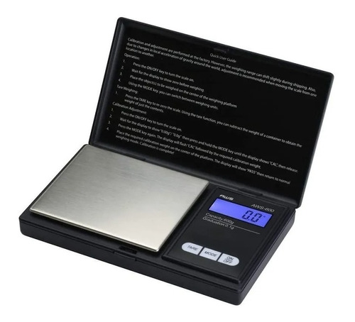 American Weigh - Báscula Digital (100 G), Negro De Bolsillo 