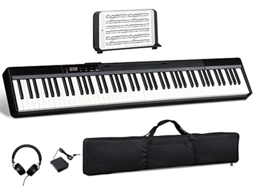 Glarry Piano Digital De 88 Teclas Para