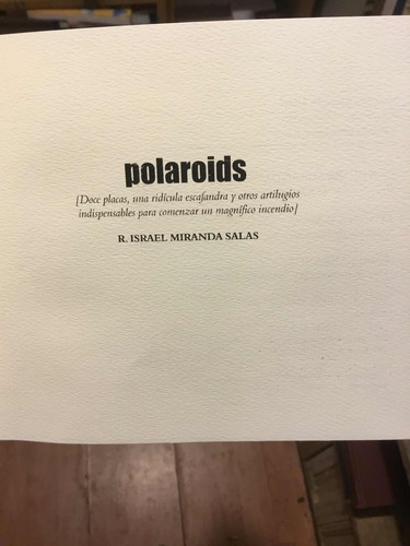 Polaroids R Israel Miranda Salas (Usado)