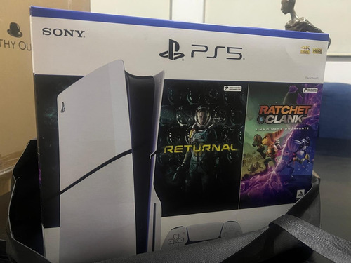 Playstaton 5 Slim Edición Con Lector Más 2 Juegos Blanco