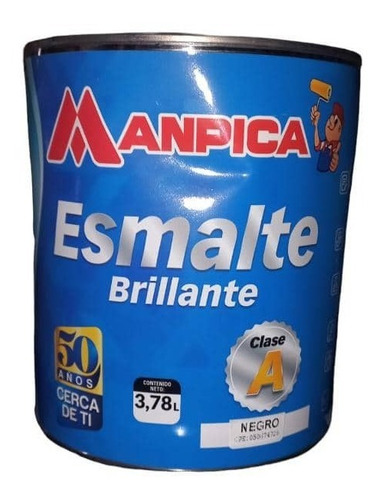 Pintura Esmalte Negro Brillante Tipo A Manpica Galon