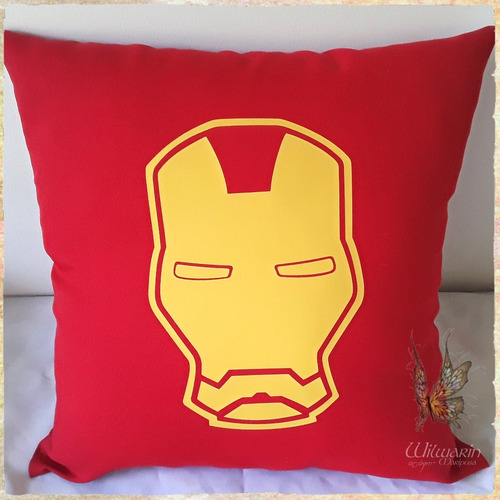 Almohadón Iron Man Avengers 40x40cm Vellón Estampa Vinilo