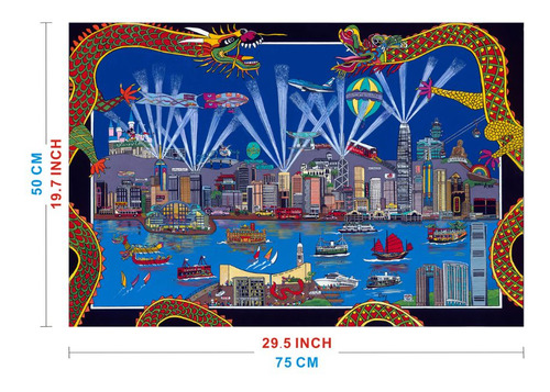 Rompecabezas Wuundentoy Premium Edition Hong Kong De 1000 Piezas