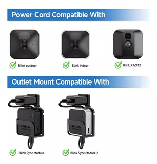 Ayotu 16ft Weatherproof Power Cord For Blink Outdoor/indoor