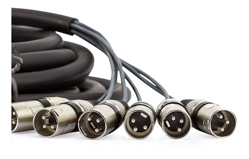 Multicabos Com Conectores Xlr 6 Vias - Cirilo Cabos 2 Mt