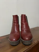 Comprar Botinetas De Mujer, Prune, Cuero Vacuno, Color Bordó