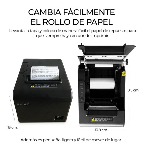 Imagen 4 de 5 de 3 Pzas Impresora De Tickets Térmica De 80mm Automático Im05