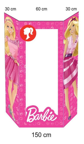 Caja Barbie Para Fotos  En Coroplast 150 Cm 