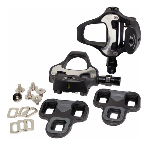 Pedal Clip Tsw 9/16 Speed Rolamentado Com Ajuste De Tensão Cor Preto