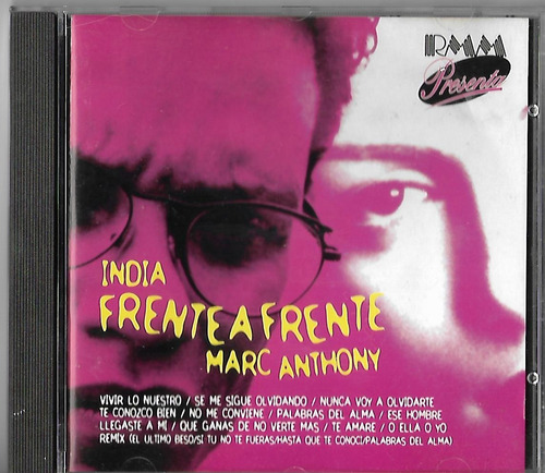 India Marc Anthony Cd Frente A Frente Cd Original 1997