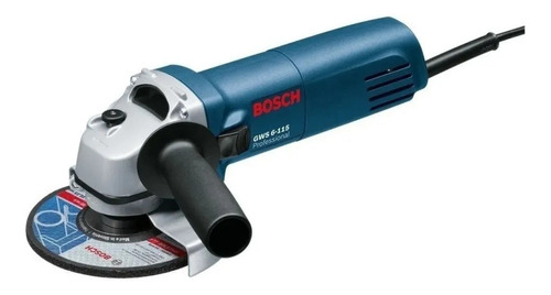 Esmerilhadeira Angular Bosch Gws 6-115 Azul 400w 127v