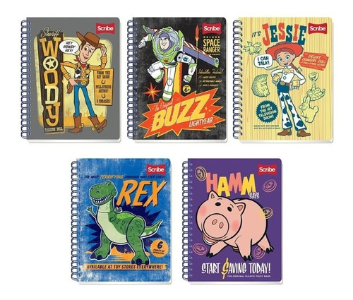4 Cuadernos Profesionales Scribe Toy Story 100 Hjs 