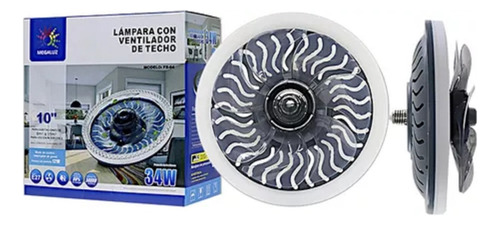 Lampara/foco Ventilador Led Portátil 34w  E27 Ahorrador