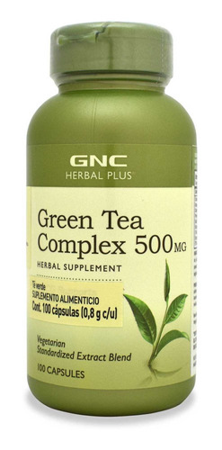 Gnc Herbal Plus Té Verde 500 Mg