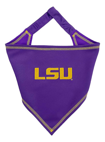 Bandana Mascotas Ncaa Lsu Tigers, Tamaño Grande/xgrand...