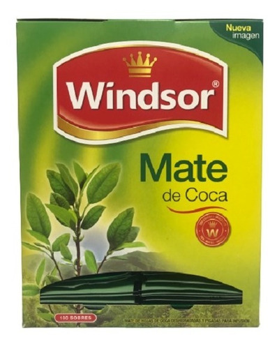 Mate De Coca Windsor Boliviano, Caja De 100 Bols/infusion