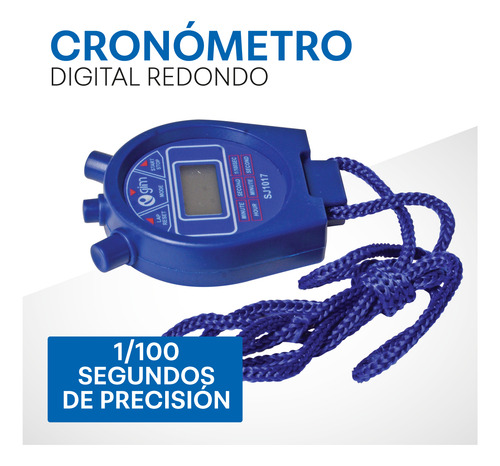 Cronometro Digital Redondo Sj1017 Ecom