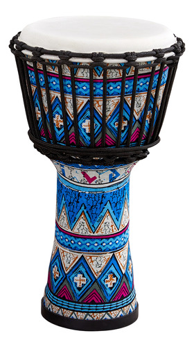 Tambor Africano Con Patrones, Instrumento Colorido, Arte Mus