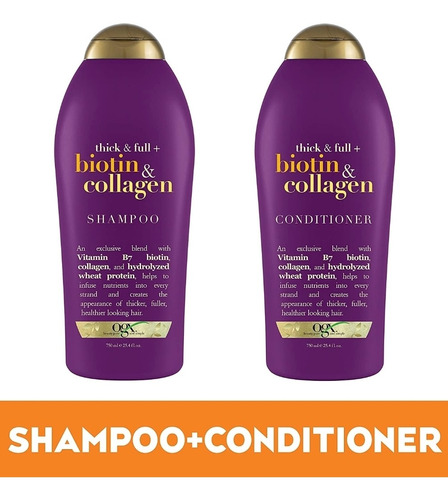 Ogx Shampoo Y Acondicionador Biotina 75 - mL a $178