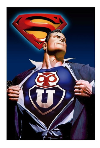 Universidad De Chile - Superman - Posters Adhesivos Gigantes