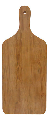 Tabla de madera de bambú para barbacoa y aperitivo con asa, 37 x 15 cm