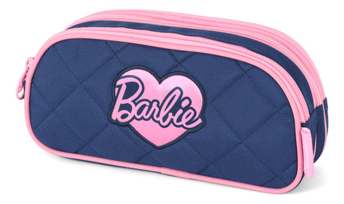 Estojo Escolar Triplo Barbie 3 Divisórias Cor Modelo 2