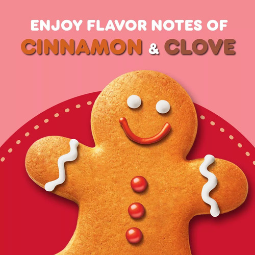 Café Molido Dunkin' Gingerbread Galleta Jengibre Navidad Imp