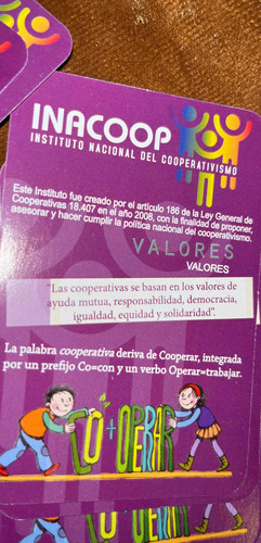 Cooperativa Cooperativistas Inacoop Naipes Cartas Españolas